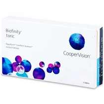 Biofinity Toric (3db) - szilikon-hidrogél tórikus lágy lencse