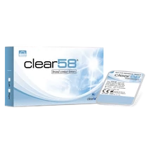 Clear 58UV (6db) - havi kontaktlencse