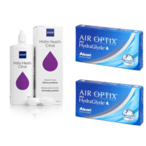 Air Optix Plus HydraGlyde (2x3db) + Hidro Health Citrát