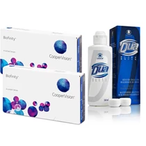 Biofinity (2x6db) + 1 db 360 ml DUA Elite ápolószer