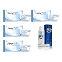 Clear 58UV (4x6 db) + Ápolószer (4x360ml Dua Elite)(ÉVES ADAG)