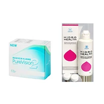 PureVision 2HD (6db) szilikon-hydrogél lencse + 1db Hidro Health 60 ml ápolószer