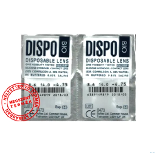 Dispo BIO (2x1db) - szilikon-hidrogél - kontaktlencse