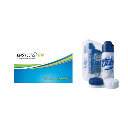 Easylens Bio (3db) - szilikon-hidrogél kontaktlencse + 1 db 60 ml Dua Elite ápolószer