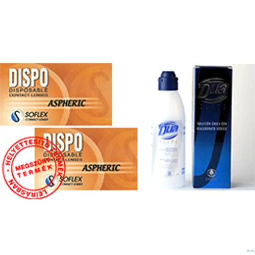 Dispo ASPHERIC (2 doboz 6db-os) + DUA Elite 360 ml - AKCIÓS